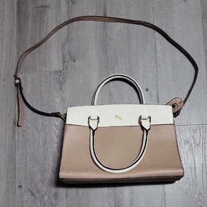 Chic Two-Tone Satchel Bag
